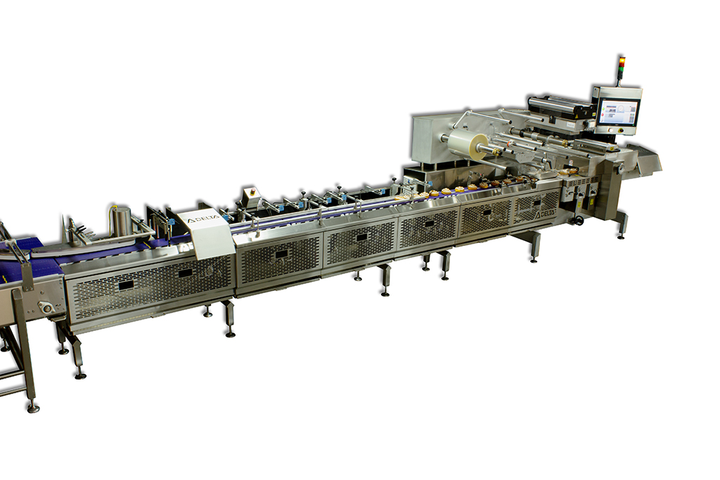 Smart Belt Infeeds Delta Systems & Automation Flow Wrappers, Cake